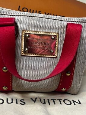 LOUIS VUITTON ANTIGUA CABAS PM TOTE BAG